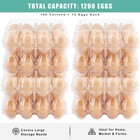 100 Packs Egg Cartons Cheap Bulk Plastic For 12 Eggs Clear Egg Cartons