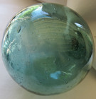 Japanese Blown Glass Fishing Float 4  Aqua Wp  194 Bubbles Usa Bz