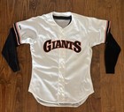     authentic San Francisco Giants Will Clark Game Worn Rawlings Jersey Bat Helmet