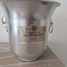 Vintage Taittinger Metal Champagne Bucket Made In France