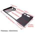 1 2  Hollow Mount Plate For Bobcat   Kubota Skid Steer Loader Attachment Adapter