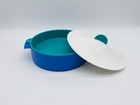 9  Tupperware Microwave Steamer Dish Strainer Rice Vegetable Cooker  3066 Teal