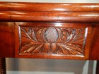 American Empire Twisted Leg  Flip Top Card Game Table Solid Top Mahogany