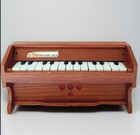 Vintage Crown Electronic Organ Youth Piano Mini Toy Wood Tested 1960s 