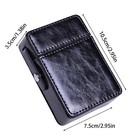 Pu Leather Cigarette Case Anti-scratch Storage Case Tobacco Pouch Lighter Holder