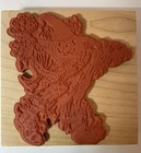 Pumpkin Head Spooky Scarecrow rubber Stamp psx 1994 4 25 x 4 25  k-1295 vintage