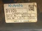 Kubota D1105 Diesel Engine And Generator  3 Cylinder Running  