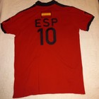 Polo Ralph Lauren Spain Polo Shirt Custom Fit Big Pony Red Black Esp 10 Large
