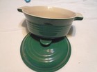 Le Creuset Round Heritage Casserole Stoneware Baking Dish Dutch Oven Green 8 5   