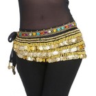 2020 Belly Dance Hip Scarf Skirt Belt Festival Performance Coin Costume Wear