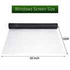Window Screen 60 Inch X 100 Ft Size 60 In X 100 Ft Black