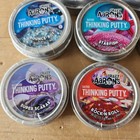 Lot Of 8 Mini Tins Aaron s Crazy Thinking Putty  46 Oz Easter Gift Stuffers