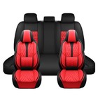 Full Set Leather Seat Covers 5-seats For Chevy Silverado Gmc Sierra 1500 2500