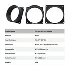 120mm To 5 Inch Fan Duct Adapter Intake Exhaust Silencer Crypto Asic Miner S9 L3