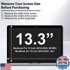 Removable Tempered Glass Screen Protector For Macbook Pro 13 Inch  m1 m2 2016