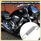 Motorcycle Exhaust Pipe Spring With Hook 65mm 2 56  Universal Item Of 10