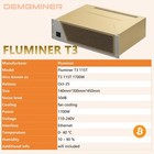 Preorder  Fluminer T3 115th s 1700w Sha256  Miner With Psu Ship On October