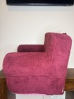 Pottery Barn Anywhere Chair Kids Size  medium  Chair   Cover Sherpa Maroon