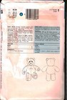621 Vintage Vogue Sewing Pattern Craft Stuffed Teddy Bear Animal Toy Linda Carr