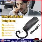 Desktop Corded Landline Phone Fixed Telephone Wall Mountable Home Office