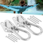 2x Hammock Hook Swing Chair Hanging Kit Stainless Swivel Hanger Ceiling Mount