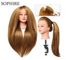 Sophire 26 -28  Long Hair Mannequin Head With 60  Real Hair  Hairdresser Practic