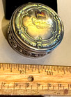Vintage Antique Raymond   Whitcomb Tours Cruises Usa Flag Pill Box