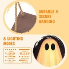 Halloween Decorations Outdoor - 5 Ft Large Hanging Swing Ghost  Swing White Ghos