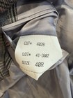 Gray Plaid Sport Coat Jacket  Union Made Usa  Dry Cleaned   40r  Free Ship