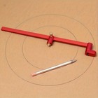 Adjustable Compass Ruler - Precision Circle Drawing For Woodworking   Drafting