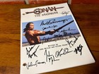 Conan The Barbarian Movie Signed Autographed Script Cast Signed Reprint Arnold 