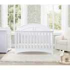 Perry 6-in-1 Convertible Crib Greenguard Bianca White Toddler Bed Daybed