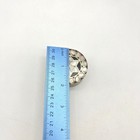 Vintage Silver Tone Round Pill Box Mother Of Pearl Star Of David Inlay Trinket