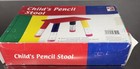 Vintage 1980s Child   s Pencil Stool Postmodern Pop Art Nos Unopened In Box