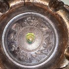 Vintage Massachusetts Nautical Ashtray Copper Tone Crab Fish Metal Dish