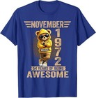 54 Years Old Awesome November 1972 Teddy Bear 54th Birthday T-shirt