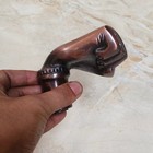Brass Walking Cane Handle   Replacement Brass Topper For Wooden Stick