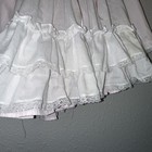 Vintage Bryan 2 Piece Girls Pink Floral Dress   Pinafore White Lace   Ruffles 4t