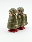 Vintage 1960   s Louis Marx Hap Hop Toy Walking Soldiers Works Perfectly 