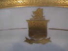 C1890 Disbrow Family Armorial Heraldic Crest Coat Of Arms Limoges Platter 11 
