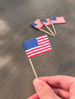 2 5  American Flag Toothpicks  Patriotic Cupcake Toppers  Usa Party Food Picks
