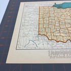 Map Of Ohio 1940s Original Atlas Map