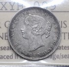 1881 Newfoundland 5 Cents Iccs Graded Ef-40