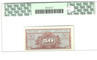 Military Payment Certificate Mpc Series 591 50 Cents  Pcgs 64