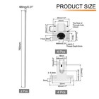 2 Pcs 750mm Linear Motion Rail Guide With 4 Pcs Scs8uu Bearings Sk8 Rail Support