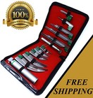 Set Of 10 Fiber Optic Mac   Miller Laryngoscope Blade 2 Handle Intubaton Kit