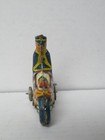 Vintage Marx Tin Litho Wind-up Police Motorcycle - Working - No Key