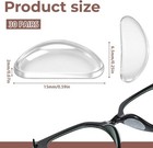 30 Pair Clear Silicone Glasses Nose Pads Stick On Non Slip 1cm Cushions