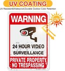 4 Pack Large Warning Security Cameras In Use Metal Sign For House Business