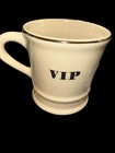 Uss Waddell Ddg-24 Heavy Stone Ware  Mug Vintage Gold Rim Vip